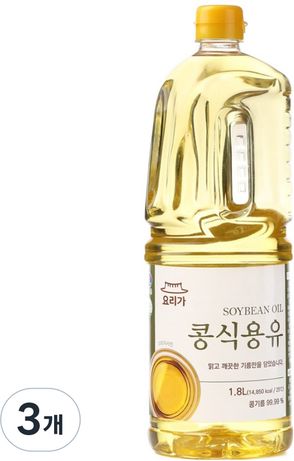 참고을 요리가 콩식용유, 3개, 1.8L