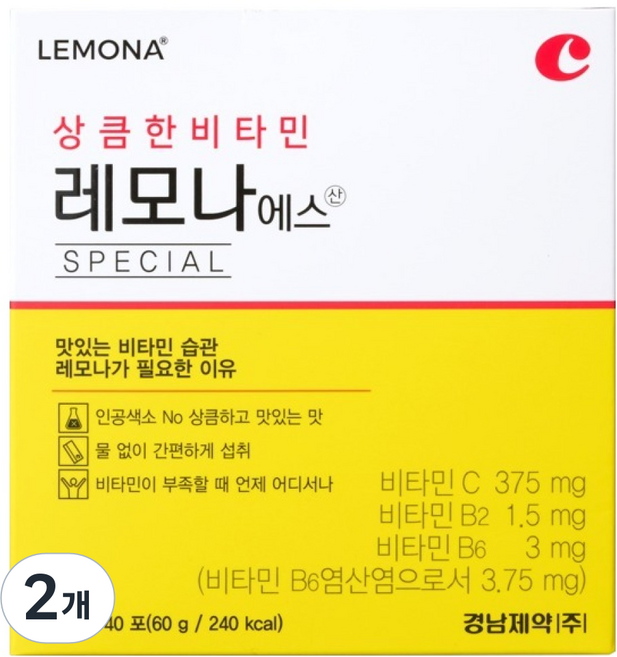 레모나 에스산 비타민C 40p, 60g, 2개