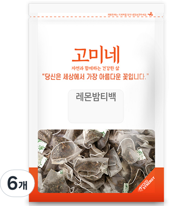 고미네 레몬밤 티백, 1g, 50개입, 6개
