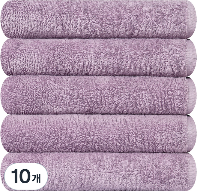 송월타월 뉴 데일리 소프트볼륨 40 수건 200g 코마사, 퍼플, 10개
