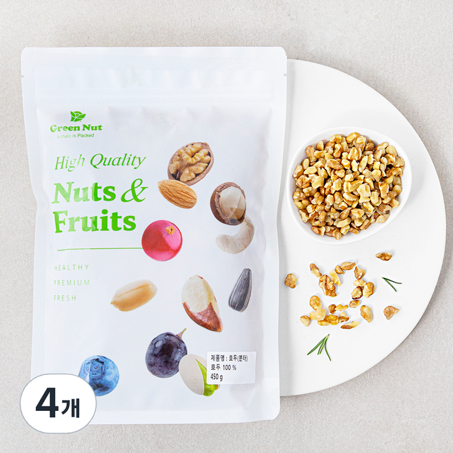 그린너트 호두분태, 450g, 4개