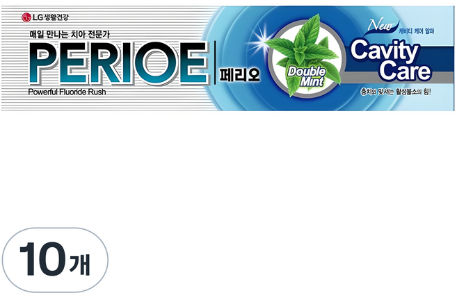 페리오 캐비티케어 불소치약, 160g, 10개