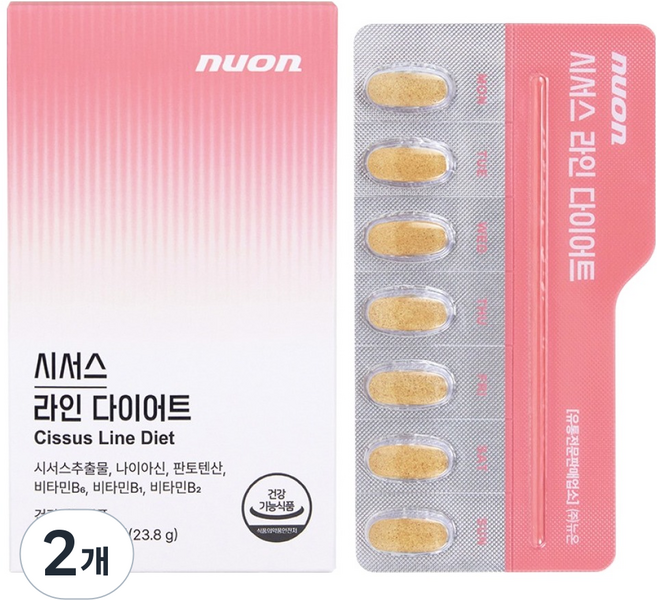 NUON 시서스 라인 다이어트 23.8g, 2개, 28정