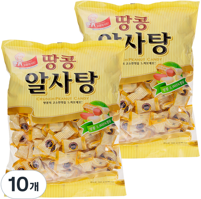 아리랑후드 땅콩알사탕, 10개, 780g