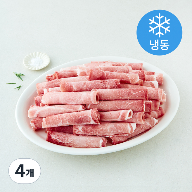 선진포크 한돈 돌돌대패 앞다리 불고기용 (냉동), 4개, 1kg