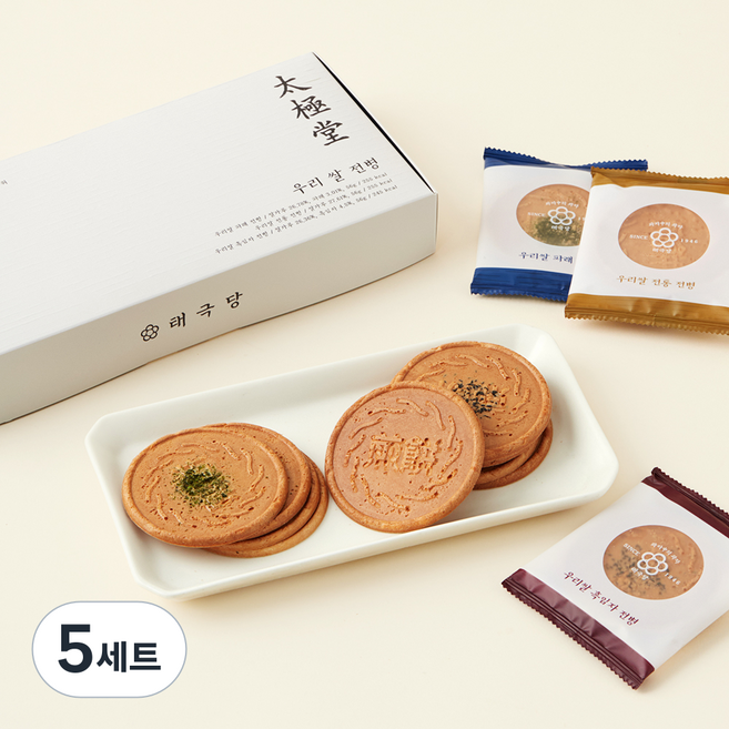 태극당 우리쌀 전병 14g x 3종 x 4개입 세트, 5세트