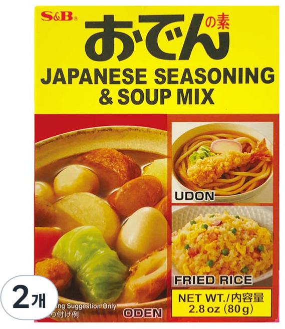 에스앤비 오뎅용 시즈닝 스프 믹스, 80g, 2개