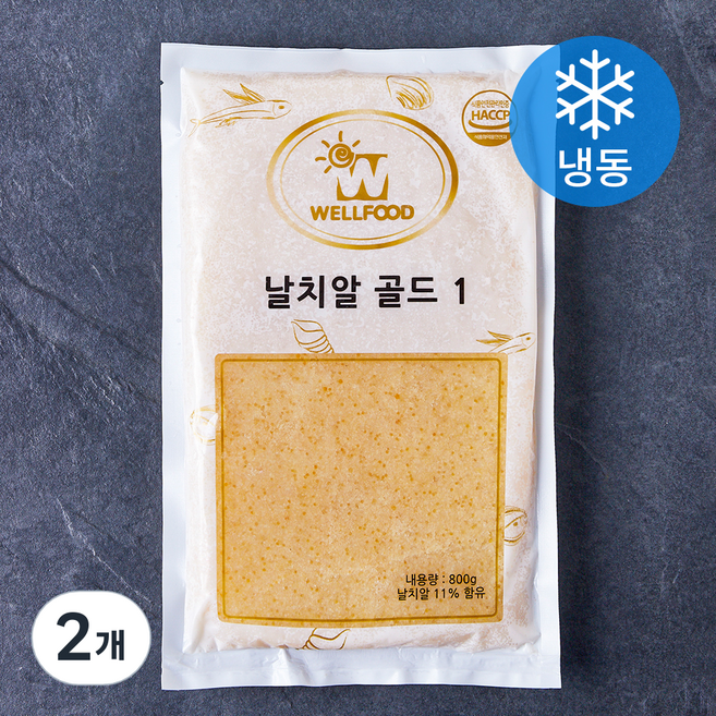 날치알 골드1 (냉동), 2개, 800g