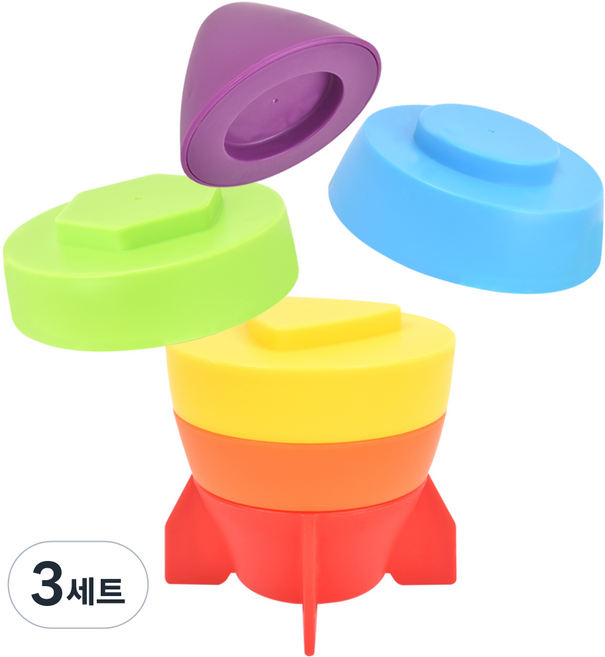 OZ TOY Mingly 堆疊塔 套圈火箭, 隨機出貨, 3套