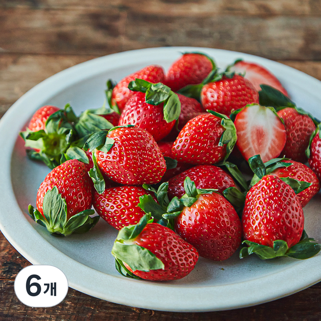 하동품애 GAP 한단 설향 딸기 대과, 500g, 6개