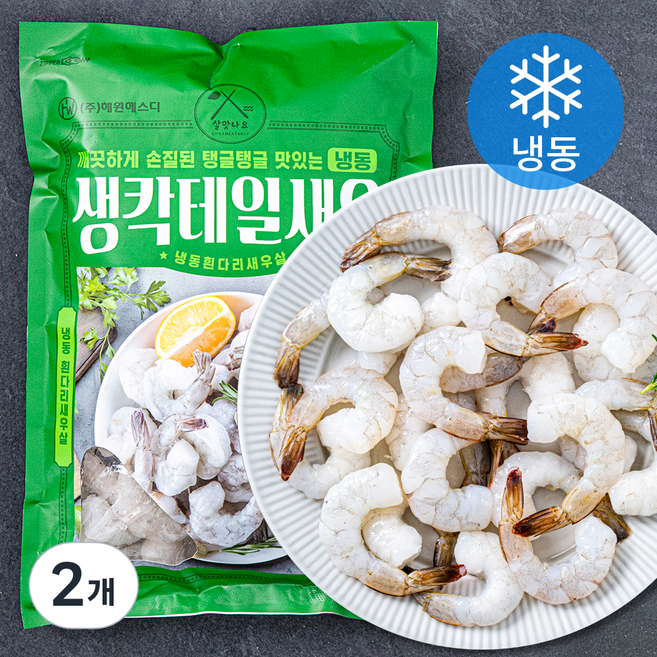 살맛나요 생칵테일새우 대 (냉동), 900g (60~80미), 2개