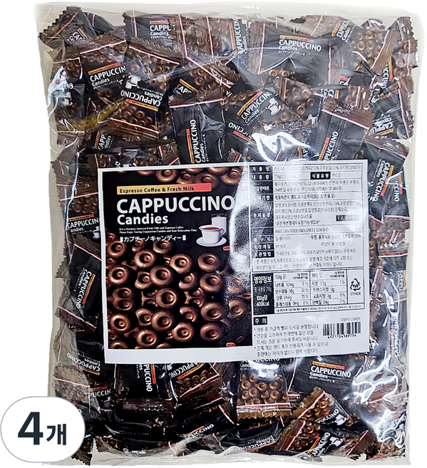 카푸치노캔디, 713g, 4개