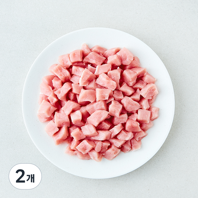 백두대간 한돈 등심 카레용 (냉장), 2개, 500g