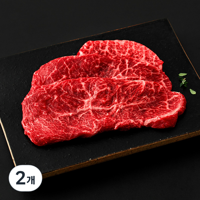 건화 1+ 한우 부채살 (냉장), 200g, 2개