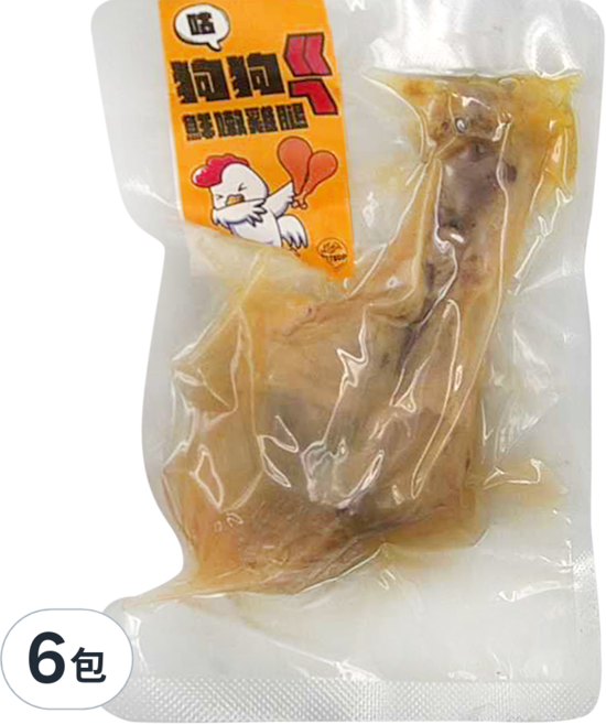 Petsup 狗狗ㄍㄟ化骨鮮嫩雞腿 3個月以上犬貓, 雞肉, 100g, 6包