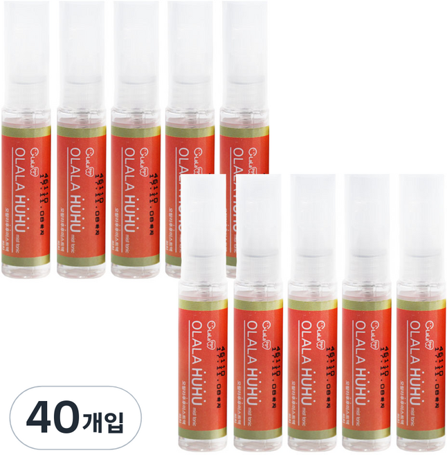 오랄라 후후 미스트토닉 구강스프레이 피치, 6ml, 40개