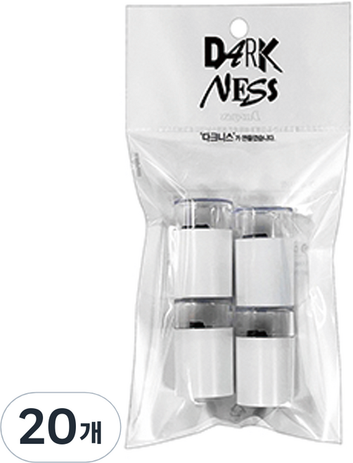 다크니스 동글이 펜슬샤프너, 흰색, 20개