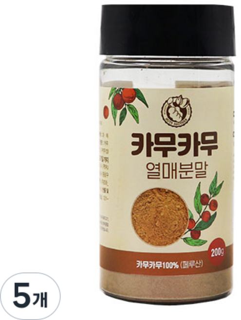 너츠브라더 페루산 카무카무 열매분말, 5개, 200g