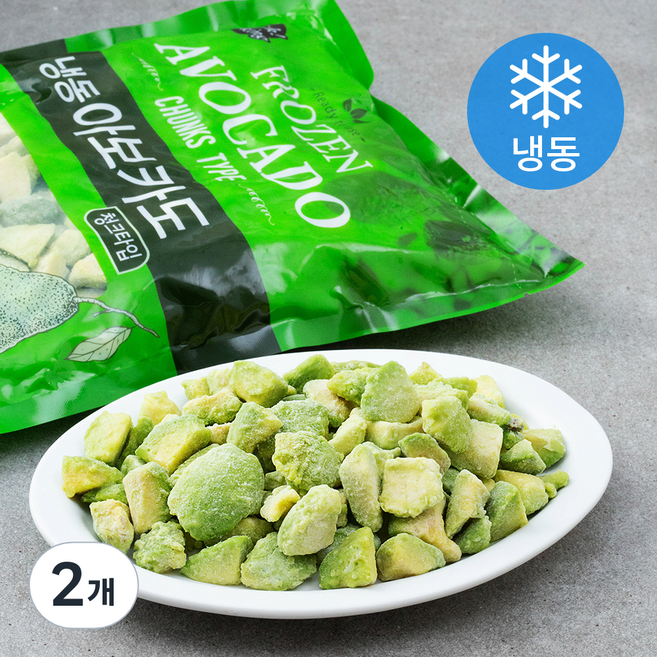 청크타입 아보카도 (냉동), 1kg, 2개