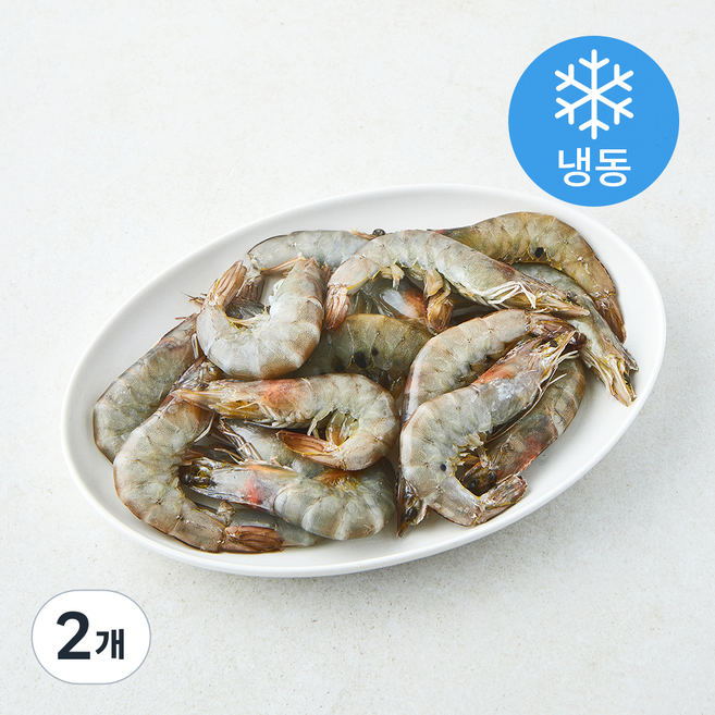 알찬해 페루산 흰다리 새우 (냉동), 2개, 400g