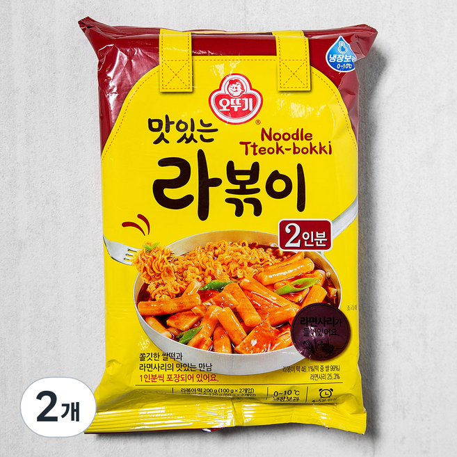 오뚜기 맛있는 라볶이 2인분, 434g, 2개