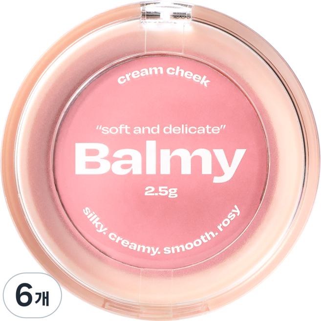 얼터너티브스테레오 바미 크림 치크 2.5g, 6개, 2 스트로베리 밀크