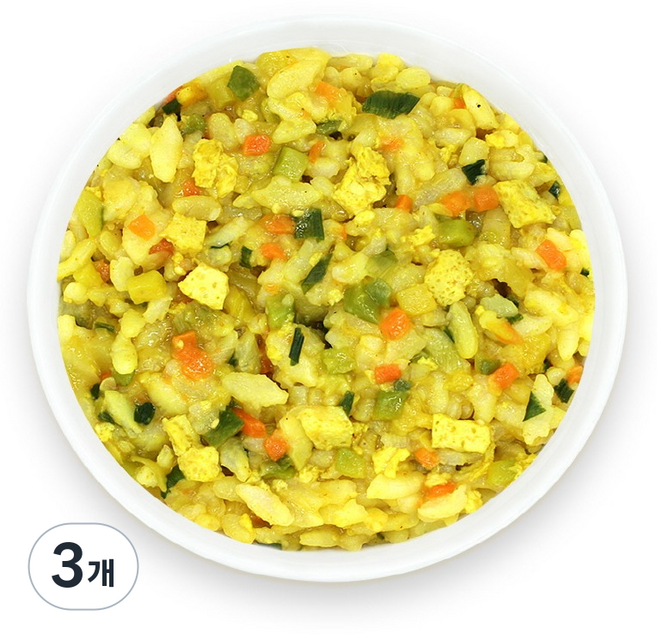 Jjangjuk 孩童副食品 13個月以上適用, 咖哩蒸蛋飯, 160g, 3個