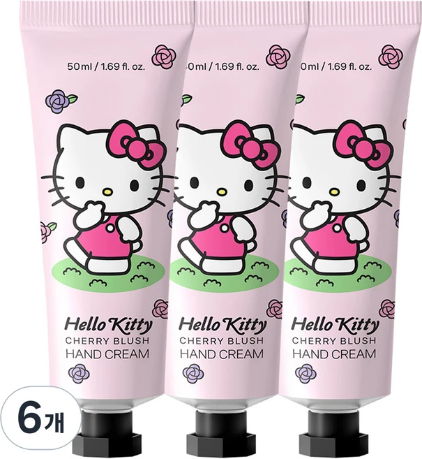아텍스 헬로키티 핸드크림 체리블러쉬향, 50ml, 6개 - 쿠팡
