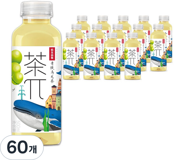 차파이 청포도 우롱차, 60개, 500ml