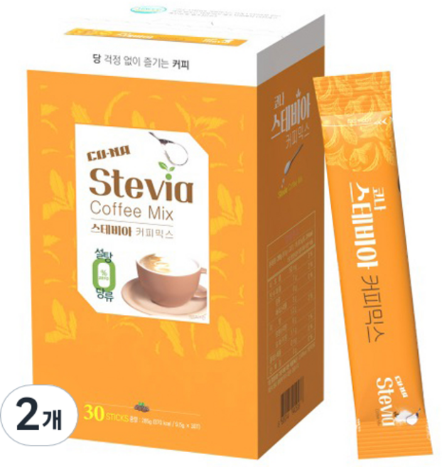 CONA 스테비아 커피믹스, 9.5g, 30개입, 2개