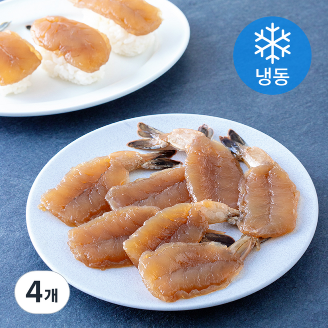 바른씨 초밥용 간장새우 10개입 (냉동), 4개, 160g