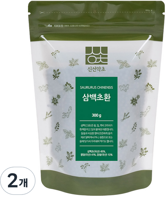 신선약초 국내산 삼백초환, 300g, 2개