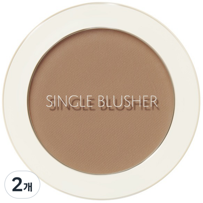 더샘 샘물 싱글 블러셔 5g, BR03 클라우디 브라운(쉐이딩), 2개