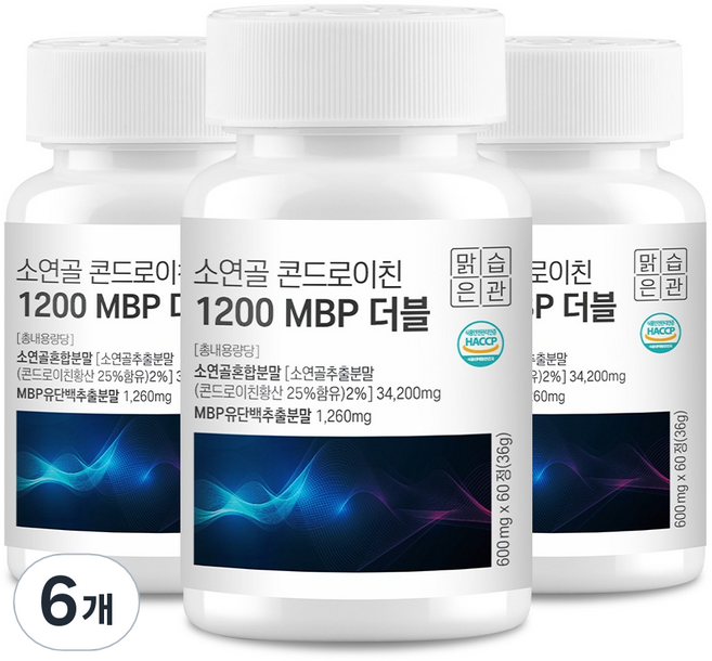 맑은습관 소연골 콘드로이친 1200 MBP 36g, 6개, 60정