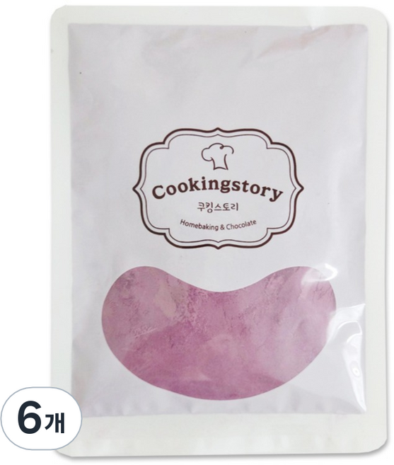 쿠킹스토리 자색고구마분말, 100g, 6개