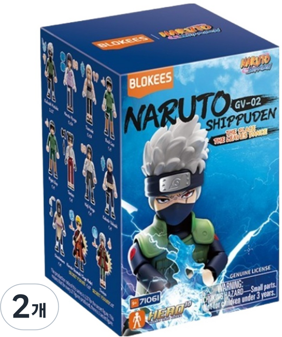 블로키 미미월드 나루토 갤럭시 버전 02 피규어 랜덤발송, 2개