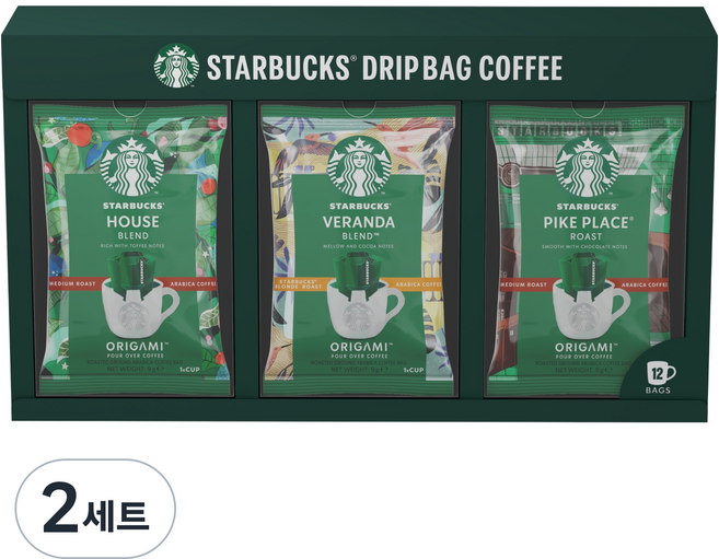 STARBUCKS 星巴克 濾掛包綜合組 濾掛包經典綜合 4入 + 濾掛包陽臺綜合 4入 + 濾掛包派克市場 4入 套組, 2套