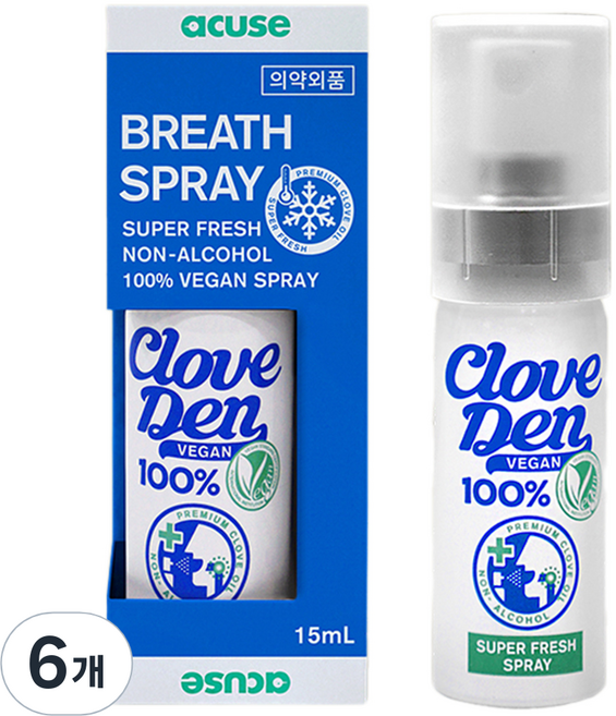 클로브덴 마우스 스프레이, 6개, 15ml