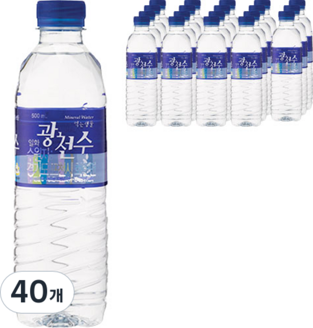 일화 광천수, 40개, 500ml