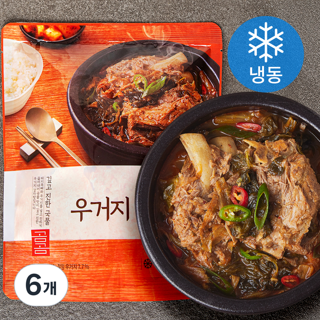 곰곰 우거지 감자탕 (냉동), 920g, 6개