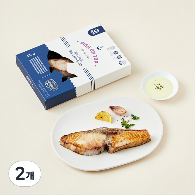 화덕 대방어 순살 스테이크 구이 (냉장), 200g, 2개