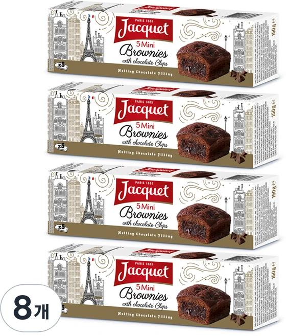 자케 미니 브라우니, 150g, 8개 - 쿠팡
