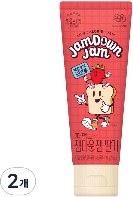 복음자리 짜먹는 잼다운잼 딸기, 100g, 2개