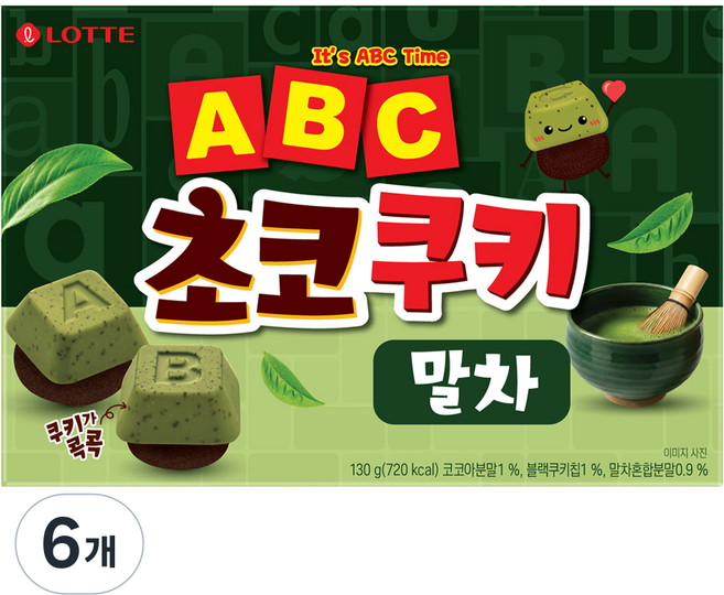 LOTTE 樂天 ABC 巧克力抹茶餅乾