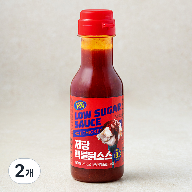 저당 핵불닭 소스, 180g, 2개