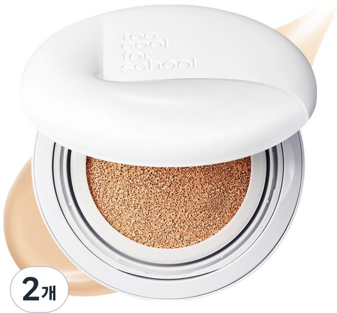 투쿨포스쿨 픽싱 커버 핏 쿠션 12g, 22호 바닐라, 2개