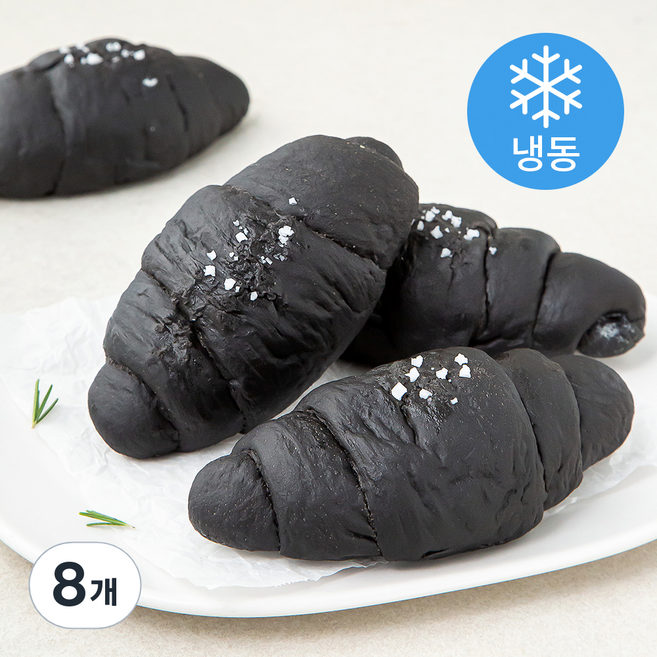 신라명과 무염버터로만든 먹물버터 소금빵 (냉동), 75g, 4개입, 2개