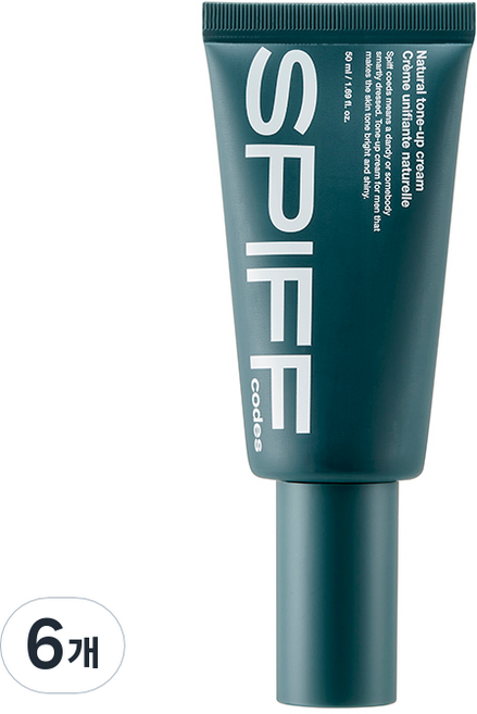 더페이스샵 스피프코드 내추럴 톤 업 크림, 50ml, 6개