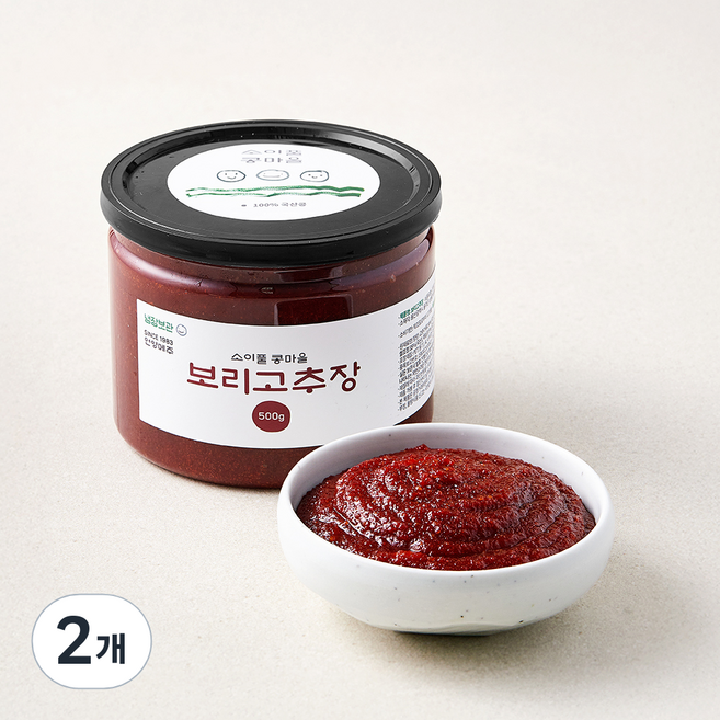 소이풀콩마을 보리고추장, 500g, 2개