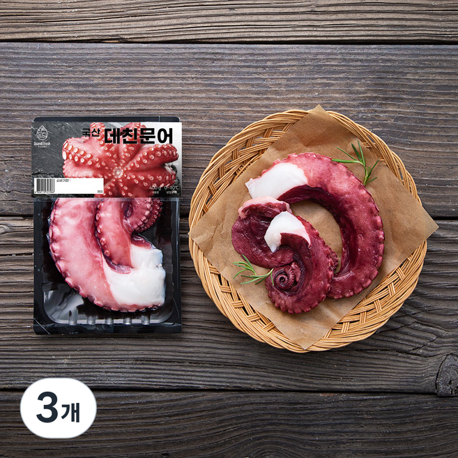 단디프레시 국산 데친 문어 (냉장), 400g, 3개
